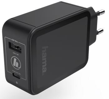 Ładowarka sieciowa HAMA, 1 x USB-A/1 x USB-C - Hama