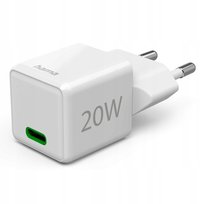 Ładowarka sieciowa mini HAMA 20W biała USB-C szybkie ładowanie