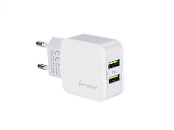 Ładowarka sieciowa MYWAY 2x USB 2.4A - Carmotion