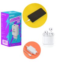 ŁADOWARKA SIECIOWA SMART HARDWARE SZYBKA 30W USB-C USB-A