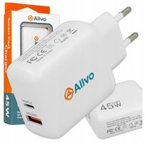 ŁADOWARKA SIECIOWA SZYBKA 45W GaN QUICK CHARGE PD USB C MOCNA UNIWERSALNA