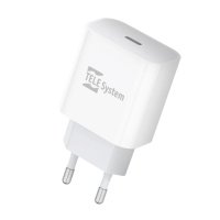 Ładowarka sieciowa USB-C TELE System TS808 20W FAST CHARGING, PD - TELE System