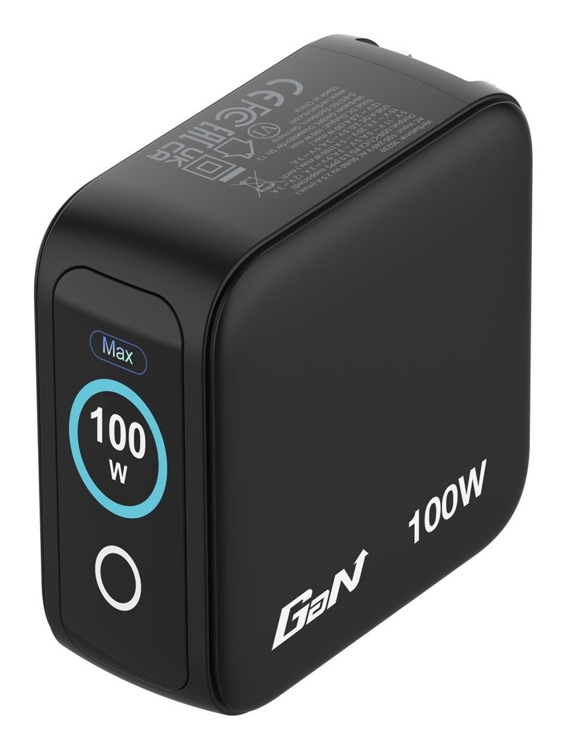 ŁADOWARKA SIECIOWA VERBATIM MINI GAN 100W 2XUSB-C PD/1X USB-A QC ADAPTER UE/UK/USA CZARNY 30239