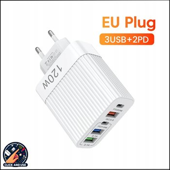 ŁADOWARKA USB 120W 5 PORTÓW PD TYP-C I USB-A - Inny producent