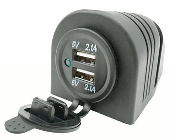 Ładowarka USB 5V 3,1A Gniazdo Hermetyczne 12V 24V - CARCOMMERCE