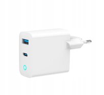 Ładowarka USB-A/C GaN LED 65W PD QC3.0 biała Inna marka