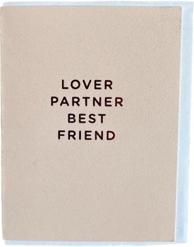 Lagomdesign- Kartka 'Lover Partner Best Friend' - Inna marka