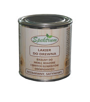 Lakier do drewna bezbarwny SPEKTRUM 250ml satynowy