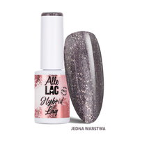 Lakier hybrydowy LED/UV Gel Polish Browns Smoky Glitter AlleLac HEMA/Di-HEMA Free 6g