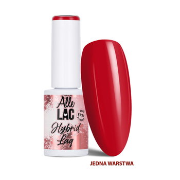Lakier hybrydowy LED/UV Gel Polish Reds Ruby Flame AlleLac HEMA/Di-HEMA Free 6g - AlleLac