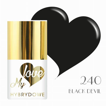 Lakier Hybrydowy Mylove UV/Led 240 Black Devil - SUNFLOWER
