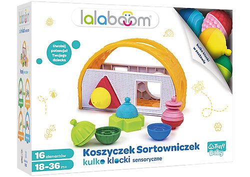 Lalaboom, zabawka sensoryczna Koszyczek Sortowniczek, 61464