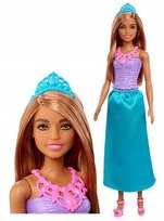 Lalka Barbie Księżniczka Turkusowa Sukienka Hgr03