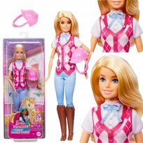 LALKA BARBIE MALIBU DŻOKEJKA ZESTAW Z SERIALU ZAGADKI BARBIE: WIELKI POŚCIG