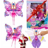 LALKA BARBIE MOTYLKOWA BALETNICA MAGICZNA PRZEMIANA W MOTYLKA SUPER PREZENT