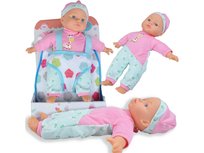 Lalka Bobas Laleczka Gumowa Baby Z Plecakiem Nosidełkiem Prezent Chłopiec Z Plecakiem