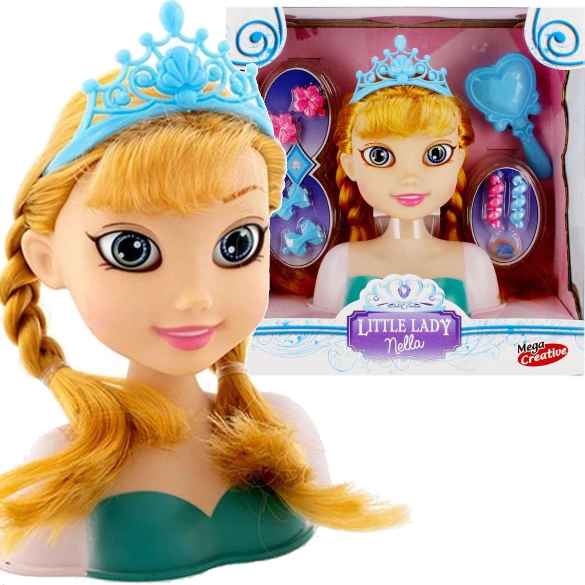 Lalka Głowa do stylizacji i czesania włosów Little Lady Nella Fryzjer + akcesoria