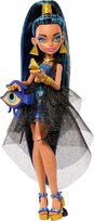 LALKA MONSTER HIGH MONSTER CLEO DE NILE MATTEL + AKCESORIA 29 CM DLA DZIECI