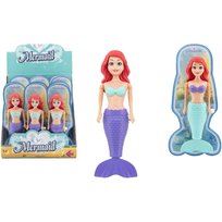 LALKA SYRENKA laleczka do KĄPIELI pływająca NAKRĘCANA rude włosy