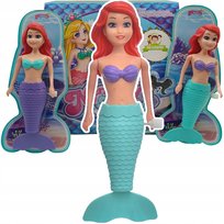 LALKA SYRENKA laleczka do KĄPIELI pływająca NAKRĘCANA rude włosy