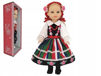 Lalka w stroju ludowym z polskim głosem śpiewa i mówi po polsku twarda 38cm - Adar