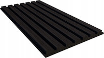 Lamele Ścienne Akustyczne na Czarnym Filcu PCV 30x60x2 cm 2szt