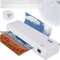 Laminator A4 IZOXIS 4w1 Zestaw Biurowy Trymer Zaokrąglacz + 60 Folii Izoxis