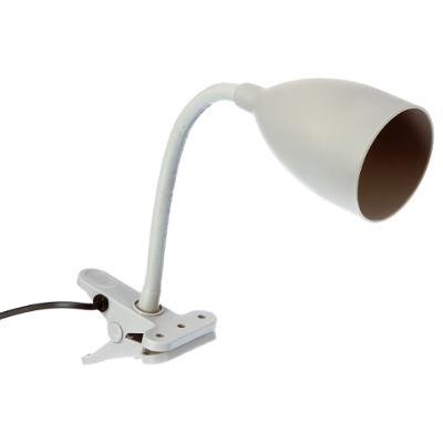Lampa biurkowa SILY, silikonowa, na biurko, zaciskowa z klipsem, kolor szary