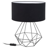 Lampa biurkowa stołowa NOCNA LOFT maxi ABAŻUR czarny