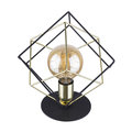 Lampa biurkowa TK LIGHTING Alambre, 1xE27, czarno-złota, 30x28 cm - TK Lighting