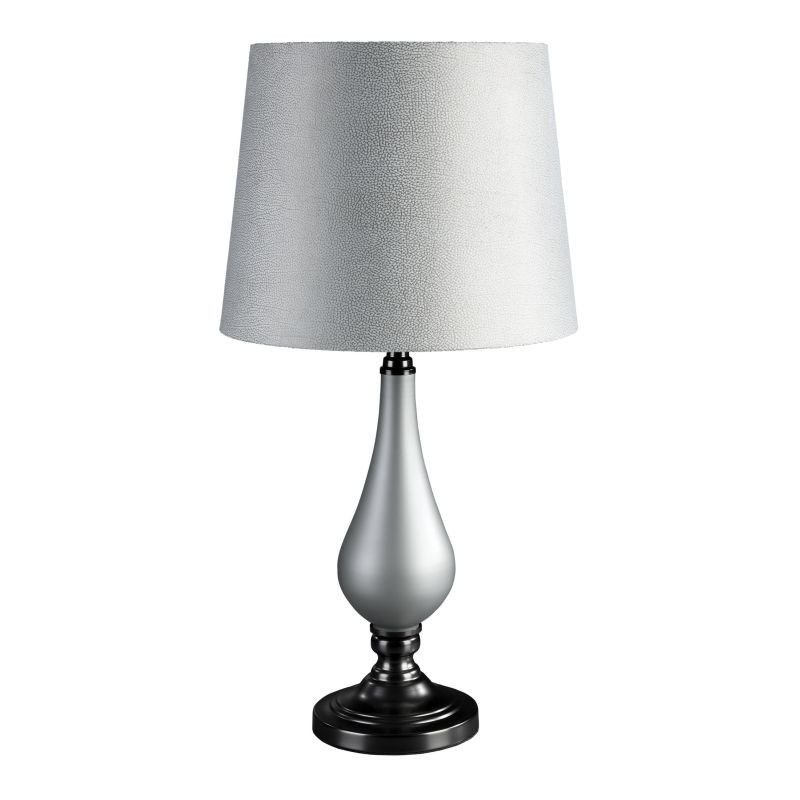 Фото - Настільна лампа Lampa dekoracyjna ANJA 33X65 srebrny + stalowy
