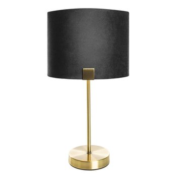 Lampa Dekoracyjna Z Abażurem Ezra 27X27X46 Czarna + Złota - Eurofirany