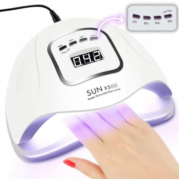 Lampa Do Paznokci Hybrydy Uv Led Do Hybryd Żeli X5 Max Lcd Mocna 80W - Inna marka