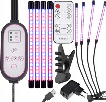 Lampa Do Wzrostu Roślin Heckermann - 36W - 4 Głowice - Heckermann