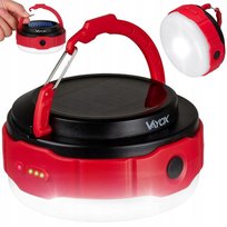 LAMPA KEMPINGOWA LED LAMPKA TURYSTYCZNA LATARKA SOLARNA POWERBANK USB VAYOX VAYOX