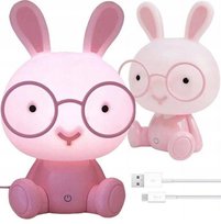 Lampa Lampka Biurkowa Nocna Dla Dzieci Królik Led