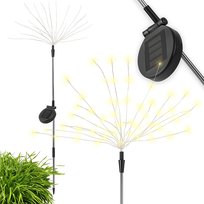 Lampa Lampka Ogrodowa Solarna 90 Led Drzewko Dmuchawiec 95Cm Ciepły Biały