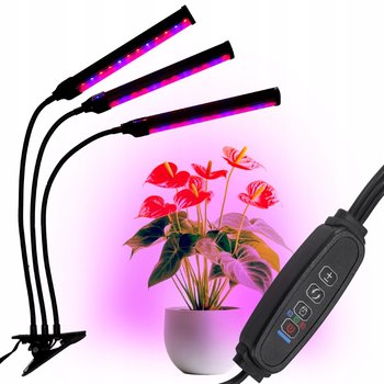 Lampa LED do wzrostu roślin 72 diod TIMER 25 W uprawa roślin do domu - JUMI