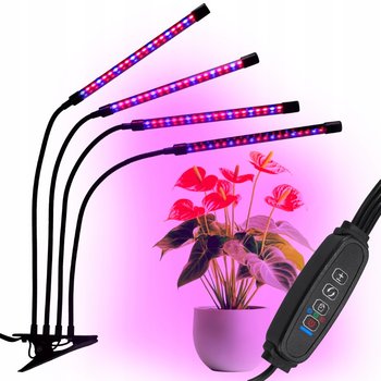 Lampa LED do wzrostu roślin 80 diod TIMER 25 W uprawa roślin do domu - JUMI