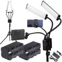 Lampa LED - modułowa ze statywem 2 baterie NP-770