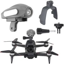 LAMPA LED UCHWYT MOCOWANIE GOPRO 1/4' CALA DO DRONA DJI FPV - NOWA WERSJA V2