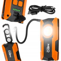 Lampa LED warsztatowa akumulatorowa robocza do garażu składana 1500lm z latarką 100lm i powerbankiem USB NEO TOOLS 99-134 Marka