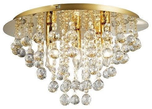 Zdjęcia - Żyrandol / lampa Lampa London Crystal Złota 627705-03 Gold(Rabaty W Koszyku)