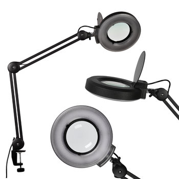 Lampa Lupa Kosmetyczna Dermatologiczna 8 DPI 120 LED Przykręcana Do Biurka - Calissimo