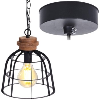 Lampa METALOWA czarna wisząca sufitowa LOFT industrialna - Home Styling Collection
