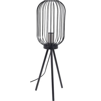 Lampa metalowa HOME STYLING COLLECTION, czarna, 36 cm - Home Styling Collection