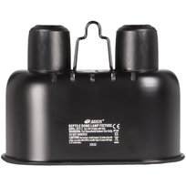 LAMPA NA ŻARÓWKI PODWÓJNA DO TERRARIUM - Resun Reptile Black Lamp DUO Mini Resun