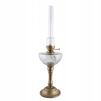 LAMPA NAFTOWA NA NÓŻCE na naftę olejki duża wysoka 45cm do salonu ogrodu