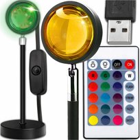 Lampa Nocna Projekcyjna Sunset Zachód Słońca Led