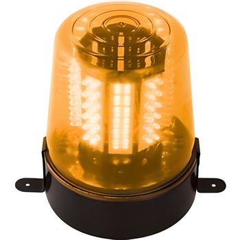 lampa obrotowa 108 pomarańczowa dioda LED 12v + zasilanie 220v lampa obrotowa - Inny producent